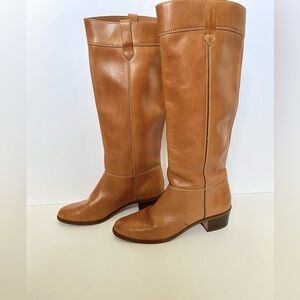 Vintage Leather Western Riding Boots